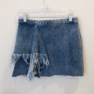 Zara Light Blue Denim Mini Skirt Medium